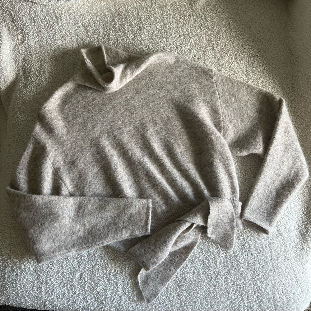 Wilfred Lorin Tie Sweater Heather Herring